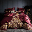 Load image into Gallery viewer, Ezkira Luxury Egyptian Cotton Embroidery Duvet Set freeshipping - Decorfaure