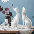 Load image into Gallery viewer, Elegant Cat Figurine Decorfaure