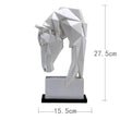 Load image into Gallery viewer, Horse Head Ornaments Animal Resin Home Decoration Nordic Geometric Origami Crafts Furnishings Living Room Desk Decor Statuette Decorfaure