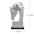 Load image into Gallery viewer, Horse Head Ornaments Animal Resin Home Decoration Nordic Geometric Origami Crafts Furnishings Living Room Desk Decor Statuette Decorfaure