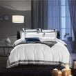Load image into Gallery viewer, Mehak Egyptian Cotton Luxury White Duvet Set freeshipping - Decorfaure