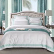 Load image into Gallery viewer, Mehak Egyptian Cotton Luxury White Duvet Set freeshipping - Decorfaure