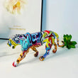 Cargar imagen en el visor de la galería, Colorful Art Leopard Statue Decorfaure