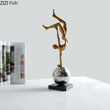 Laden Sie das Bild in den Galerie-Viewer, Silver Acrobat Sculpture Decorfaure