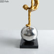 Laden Sie das Bild in den Galerie-Viewer, Silver Acrobat Sculpture Decorfaure