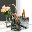 Load image into Gallery viewer, Glass Hand Bag Vase Decorfaure