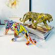 Cargar imagen en el visor de la galería, Colorful Art Leopard Statue Decorfaure