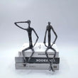 Load image into Gallery viewer, Metal Human Sculpture Decorfaure