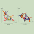 Cargar imagen en el visor de la galería, Graffiti Bull Sculpture Decorfaure