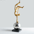 Laden Sie das Bild in den Galerie-Viewer, Silver Acrobat Sculpture Decorfaure