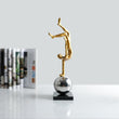 Laden Sie das Bild in den Galerie-Viewer, Silver Acrobat Sculpture Decorfaure