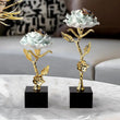 Load image into Gallery viewer, Brass Flower Sculpture Decorfaure