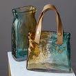 Load image into Gallery viewer, Glass Hand Bag Vase Decorfaure