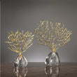 Load image into Gallery viewer, Coral Crystal Tree Sculpture Decorfaure