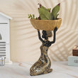Load image into Gallery viewer, African Tray Girl Sculpture Decorfaure
