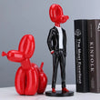Load image into Gallery viewer, Gentleman Balloon Dog Statue Decorfaure