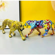 Cargar imagen en el visor de la galería, Colorful Art Leopard Statue Decorfaure