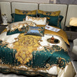 Load image into Gallery viewer, Vintage Silk Embroidered Bedding Set Decorfaure