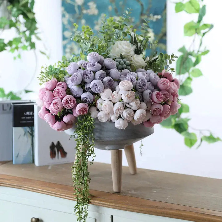 27 Heads Silk Rose Bouquet freeshipping - Decorfaure