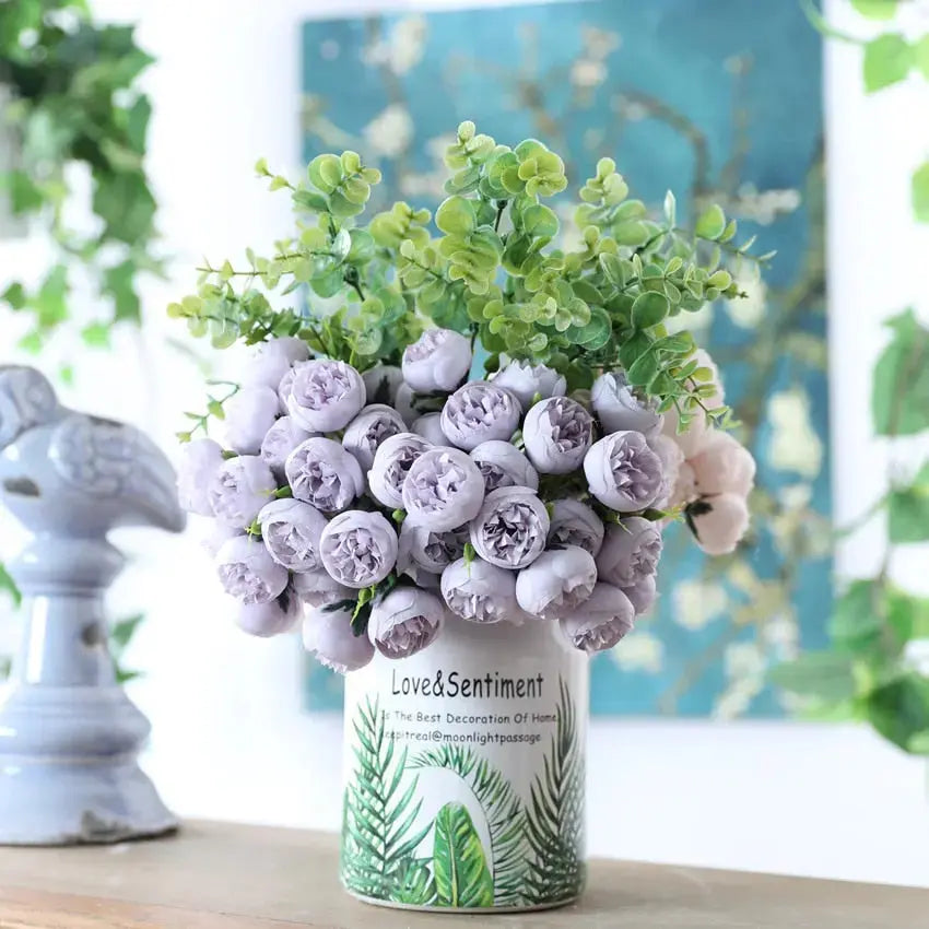 27 Heads Silk Rose Bouquet freeshipping - Decorfaure