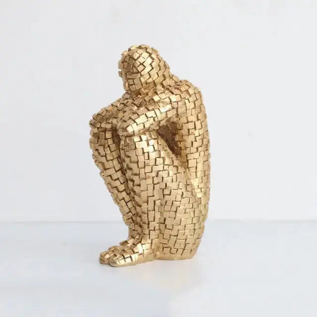 Abstract Sitting Sculpture freeshipping - Decorfaure