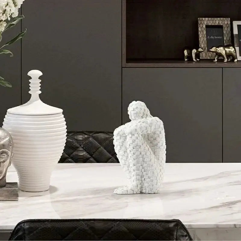 Abstract Sitting Sculpture freeshipping - Decorfaure
