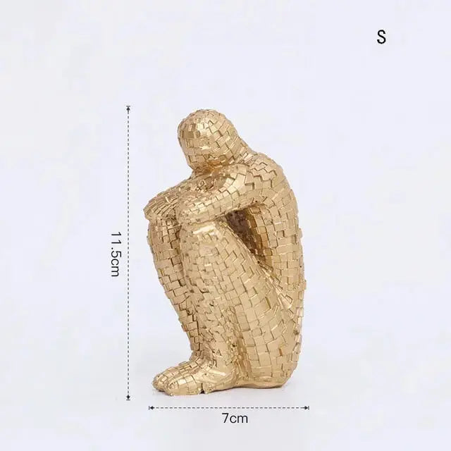 Abstract Sitting Sculpture freeshipping - Decorfaure
