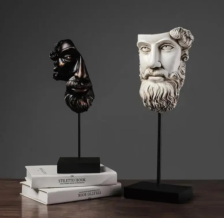 American Retro Face Sculpture freeshipping - Decorfaure