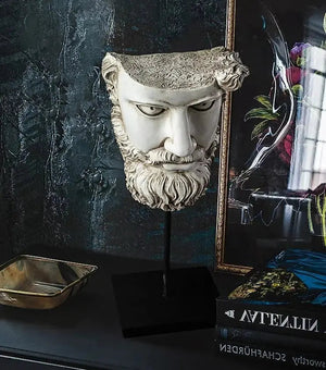 American Retro Face Sculpture freeshipping - Decorfaure