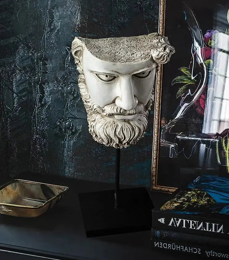American Retro Face Sculpture freeshipping - Decorfaure