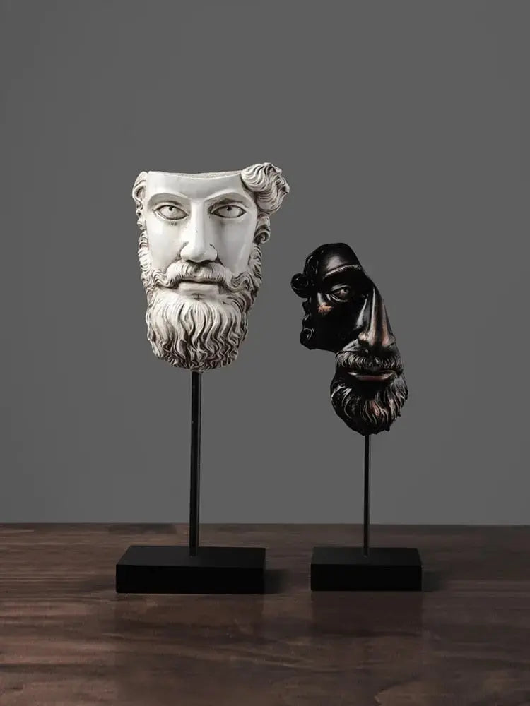 American Retro Face Sculpture freeshipping - Decorfaure
