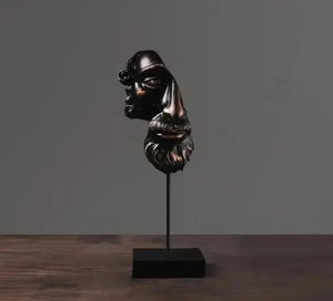 American Retro Face Sculpture freeshipping - Decorfaure