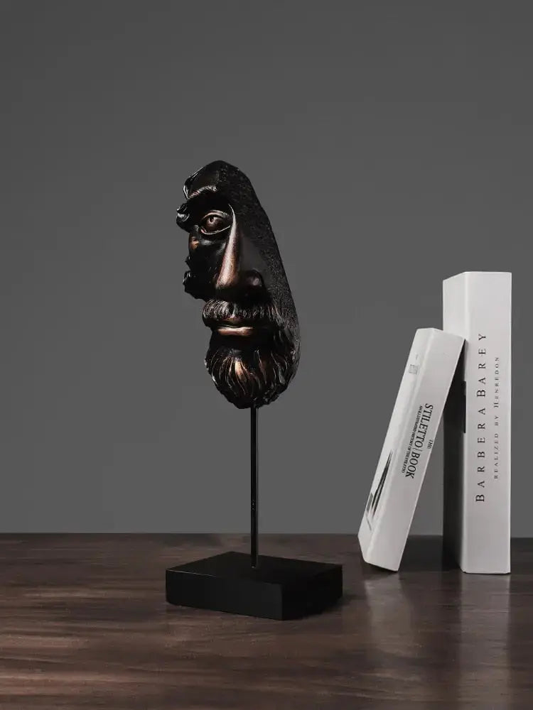 American Retro Face Sculpture freeshipping - Decorfaure