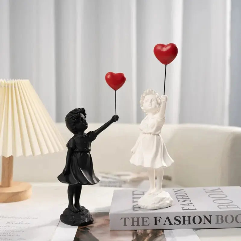 Banksy Flying Balloon Girl Statue - Decorfaure