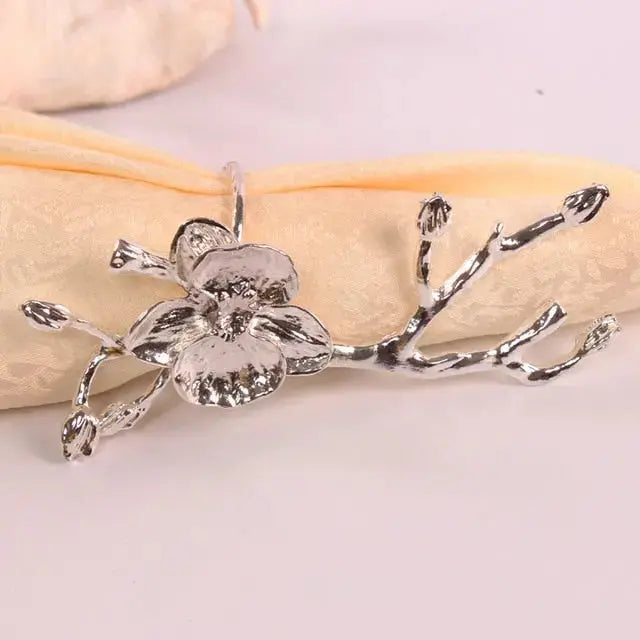 Bird & Flower Napkin Rings - 4 pieces freeshipping - Decorfaure