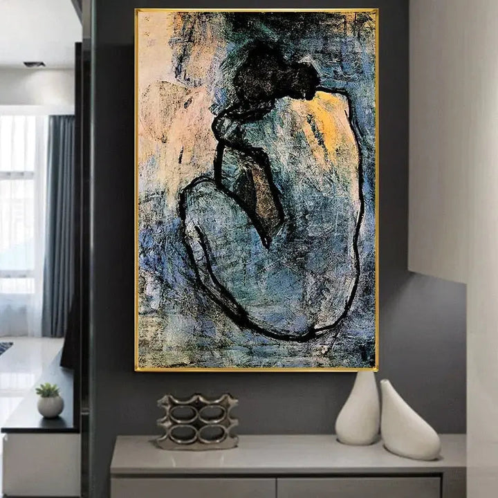 Blue Nude 1902 By Pablo Picasso freeshipping - Decorfaure