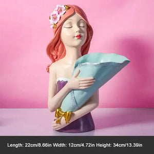 Bouquet Girl Sculpture freeshipping - Decorfaure
