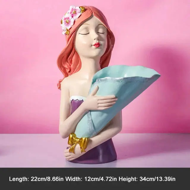 Bouquet Girl Sculpture freeshipping - Decorfaure