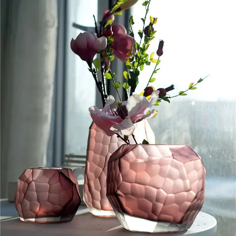 Colored Glass Vase freeshipping - Decorfaure