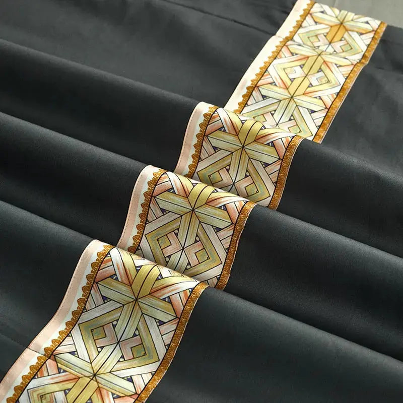 Dotera Egyptian Cotton Patchwork Duvet Set freeshipping - Decorfaure
