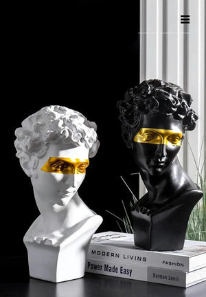Giuliano de' Medici Gold Accent Statue freeshipping - Decorfaure