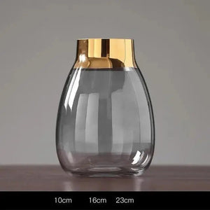 Gold Foil Flower Vase freeshipping - Decorfaure