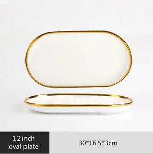 Gold Rim Dinnerware freeshipping - Decorfaure