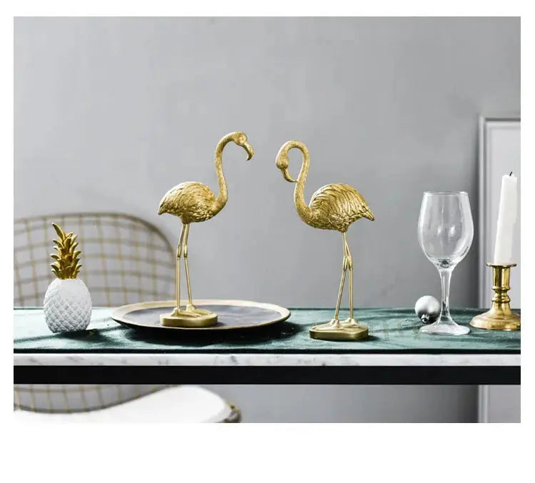 Golden Flamingo Ornament freeshipping - Decorfaure