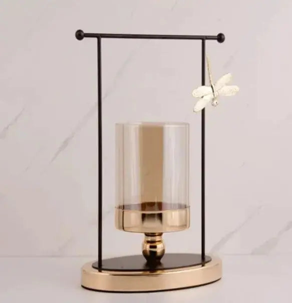 Golden Iron Candle Holder freeshipping - Decorfaure
