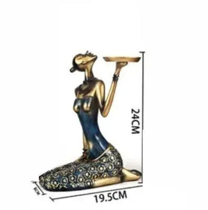 Golden Lady Candle Holders freeshipping - Decorfaure