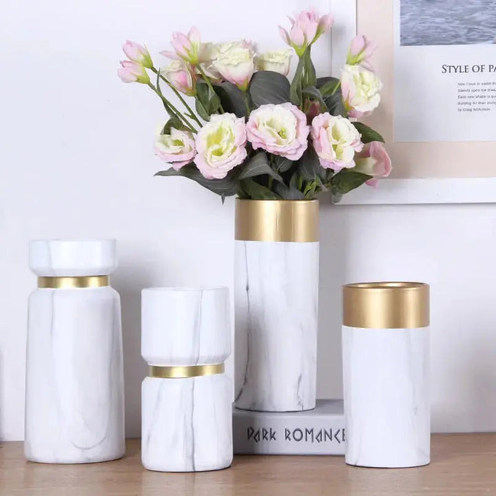 Golden Rim Vase freeshipping - Decorfaure