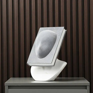 Face Book Bust Sculpture Decorfaure