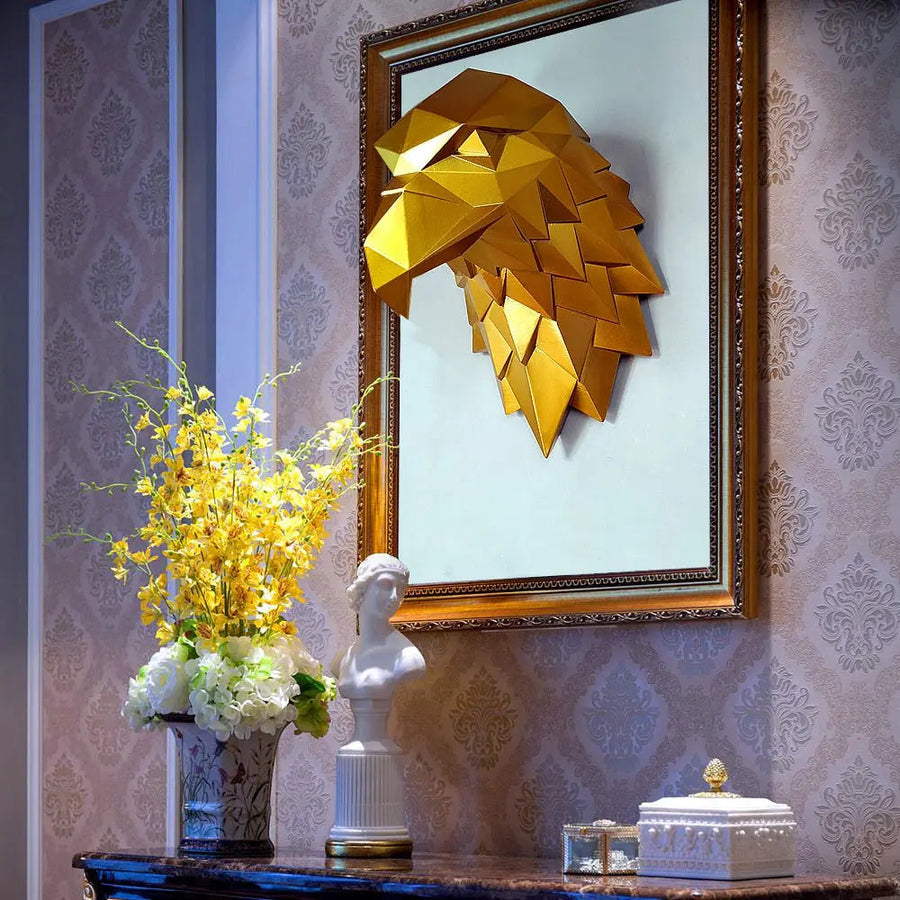 Eagle Head Sculpture Decorfaure