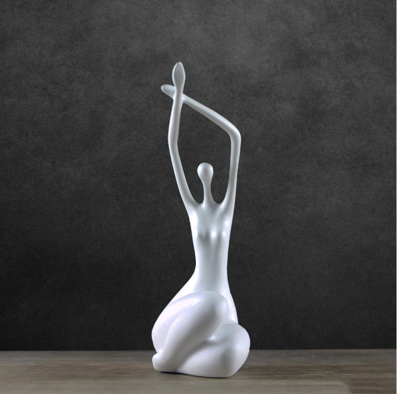 Yoga Woman Sculpture Decorfaure